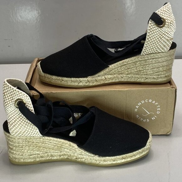 NEW VISCATA Barcelona Escala Canvas Espadrille Wedge Sandals – Women’s Size 9 – - Picture 6 of 13